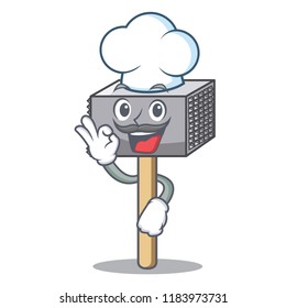 Chef hammer cartoon for tenderizer the meat