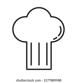 chef hat accessory isolated icon vector illustration design