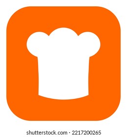 Chef hat and app icon on white