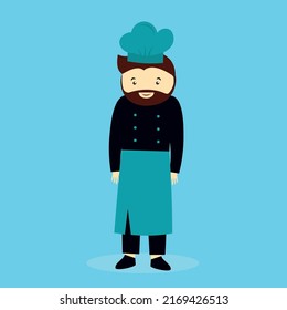 Chef in a hat and apron