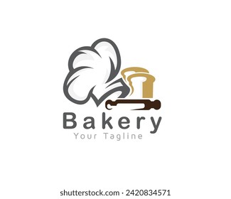 chef hat art bakery logo icon symbol design template illustration inspiration