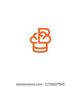 Chef hat B letter logo idea.