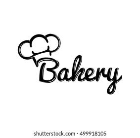The Chef Hat. Bakery Label. Baker Badge Vector Illustration