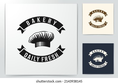 chef hat, bakery logo Designs Inspiration Isolated on White Background