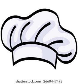 Chef Hat Cap Cartoon Illustration Drawing Art Vector