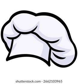 Vector de dibujo de ilustración de dibujos animados Chef Hat Cap