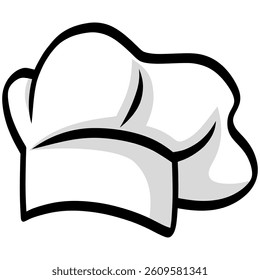 Chef Hat Cap Cartoon Vector Illustration Drawing