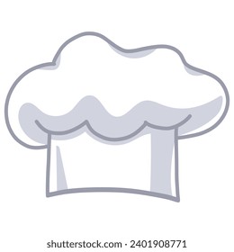 Chef Hat Cartoon Drawing Icon Vector Art Illustration