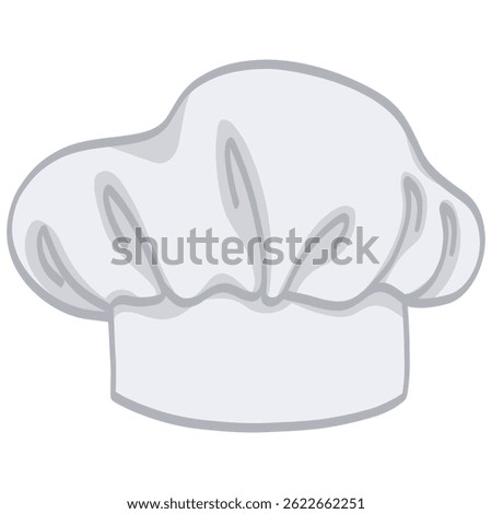 Chef Hat Cartoon Drawing Icon Vector Illustration
