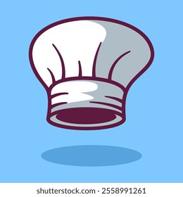 Chef hat cartoon hand drawn illustrations