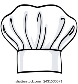 Chef Hat Cartoon Vector Illustration Drawing Art