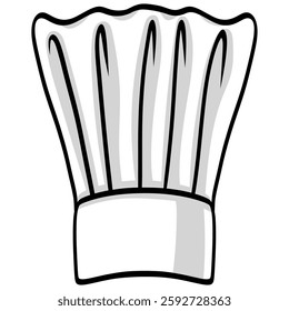 Chef Hat Cartoon Vector Illustration Drawing Art Icon