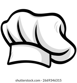 Küchenchef Hut Cartoon Vektorgrafik Zeichnung Kunst