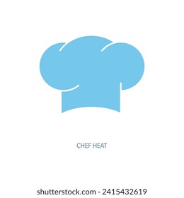chef hat concept line icon. Simple element illustration. chef hat concept outline symbol design.