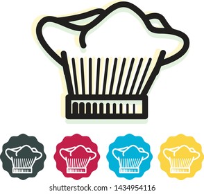 Chef Hat - Cook Cap Icon as EPS 10 File