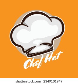 chef hat for cook company illustration