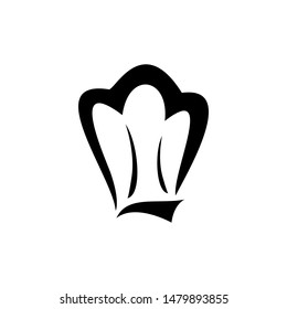 Chef hat cook logo with line style for culinary, restaurant, kitchen, catering, food and drink business