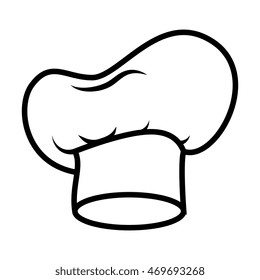 chef hat cooker kitchen cook food cap profession  vector illustration isolated