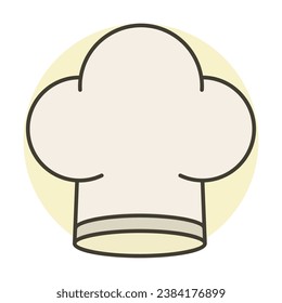 Chef Hat. Cooking Cap Icon Vector Illustration