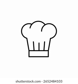 chef hat cooking icon sign vector