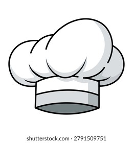 Chef Hat Cooking Uniform Icon Illustration Representing Restaurant Kitchen Culinary Profession and Food Service Concept
