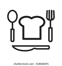 Chef Hat and Cutlery