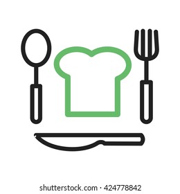 Chef Hat and Cutlery