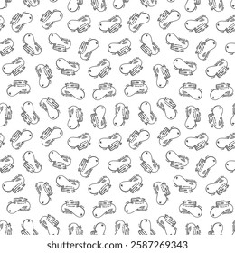 chef hat doodle pattern background. Chef Hat Illustration Seamless Background. Chef Hat Doodle.