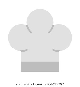 Chef Hat Flat Icon Design For Personal nad Commercial Use