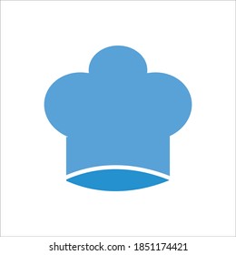 Ilustración de la plantilla del logotipo del vector de icono plano de sombrero de chaflán