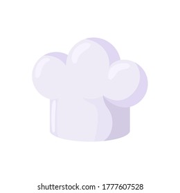 Chef hat flat illustration. Vector.