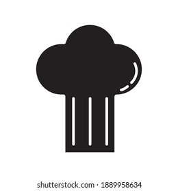 chef hat flat style icon vector illustration design