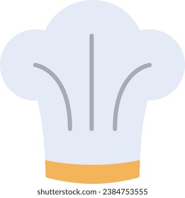 Chef Hat Flat Vector Icon Design