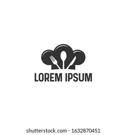 chef hat food logo design