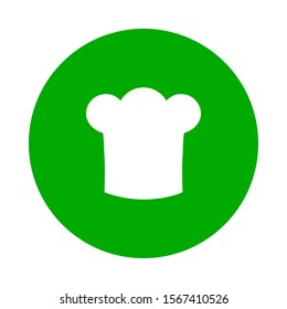 Chef hat and green circle