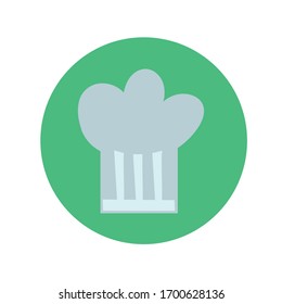 chef hat hand draw style vector illustration design