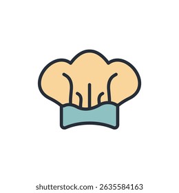 chef hat icon collection .design style with background