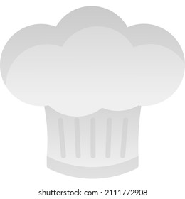 Chef hat icon. Cook cap vector. Kitchen cooker logo. Flat culinary symbol. Cafe food or restaurant cuisine sign. Kitchener uniform