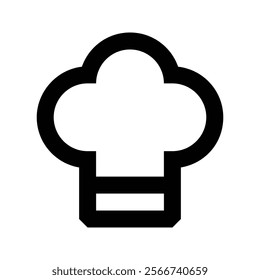 Chef hat icon. Cook cap vector illustration. Master chef pictogram. Culinary symbol isolated on background