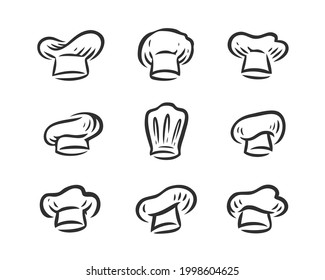 Chef hat icon. Cook, food concept. Cook symbol for restaurant or cafe menu decoration