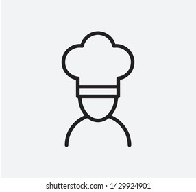 Chef hat icon ,cooking icon symbol illustration