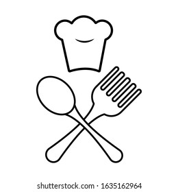 Chef hat icon ,cooking icon symbol illustration