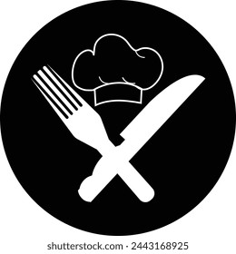 Chef-Hut-Icon, Kochsymbol-Illustration