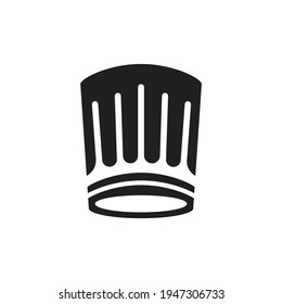 Diseño del icono del sombrero de chef. aislado en fondo blanco