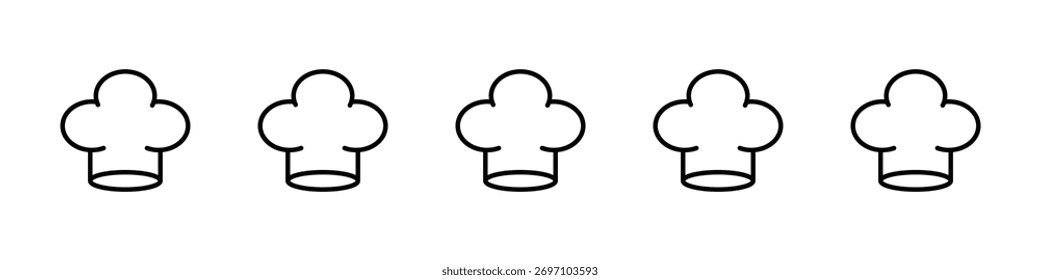 Chef hat ícone design, logotipo, aplicativo, IU. Ilustração vetorial, EPS