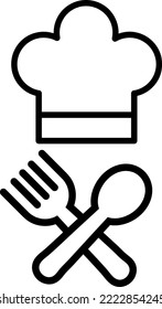 Chef Hat Icon Design Trendy On White Background..eps