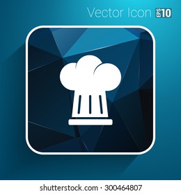 chef hat icon design in vector format.