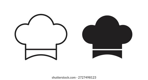 Chef hat icon designs collection for mobile, ui, web.