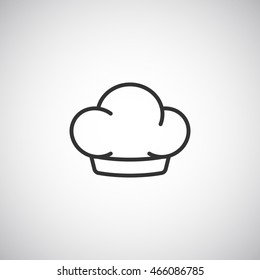 Chef hat Icon Flat.