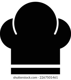 chef hat icon flat illustration